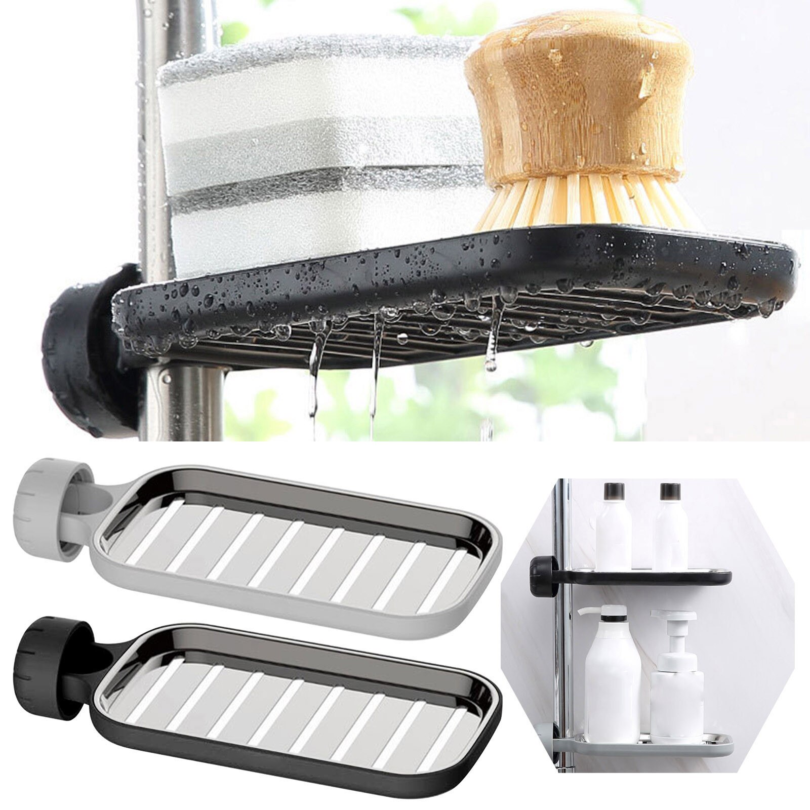 Ze stali nierdzewnej uchwyt kuchenny na gąbkę mydło płyn robić mycia naczyń ociekacz ze stojakiem kran stojak robić przechowywania kosz spustowy dla umywalka robić łazienki