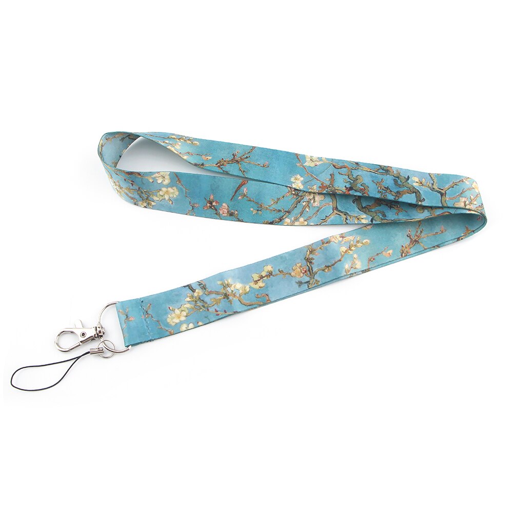 CB101 Mode Bloemen Lanyard Credit Card Id Houder Tas Student Vrouwen Bank Bus Visitekaartje Cover Badge: 3