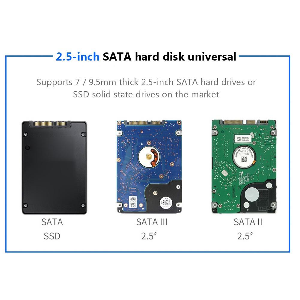 2.5 inch USB3.0 Hard Disk Box Enclosure SATA HDD SSD Mobile External Case Data Memory Expansion for Laptops