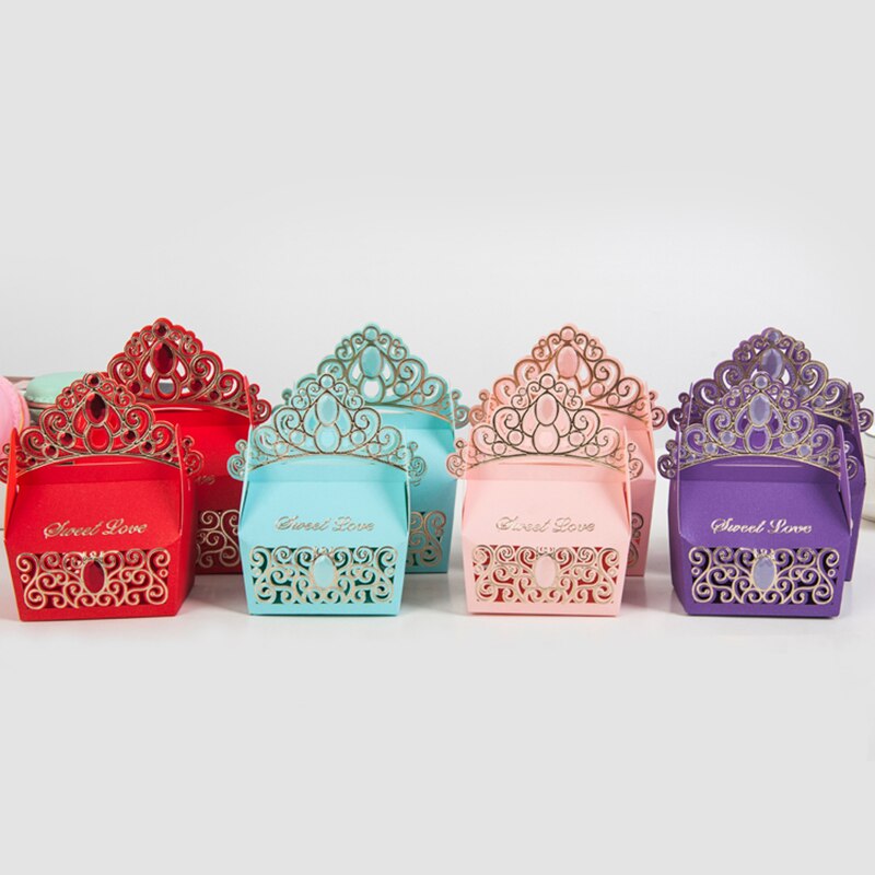 Bronzing Patroon Candy Box Cake Kleurrijke Kartonnen Dragees Doos Feestelijke & Feestartikelen Prijs