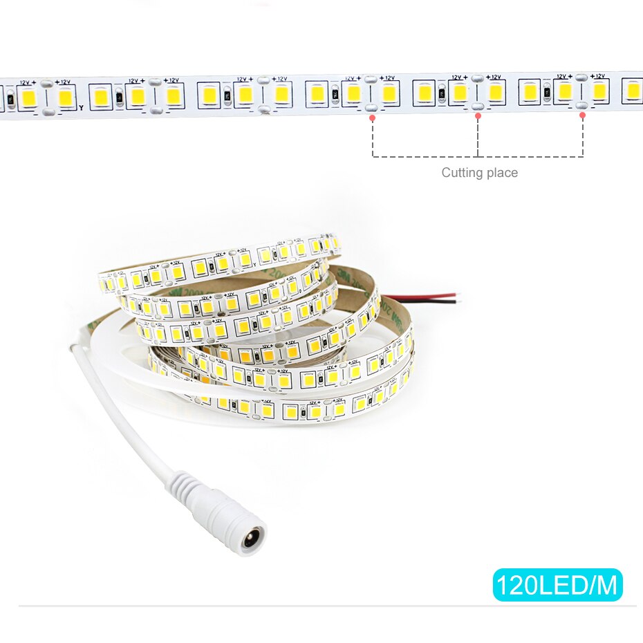 Dimbare Touch Schakelaar 4040 SMD LED Strip 12V 5M 110V 220V LED Flexibele Licht Diode Tape LED Lint Onder Kast Keuken Licht