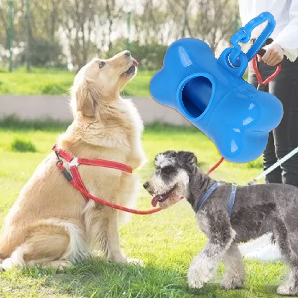 Pet Waste Bag Dispenser For Dog Waste Bag Holder - Plastic Garbage Bag Dispenser Carrier Case，Dog Pet 1 Roll Waste Poop Bags