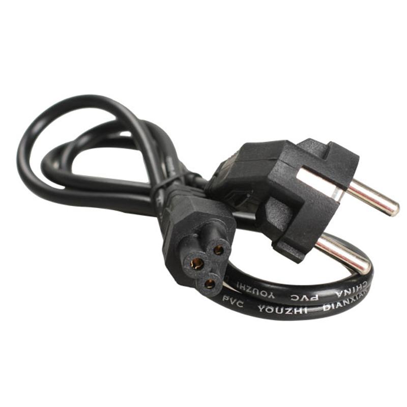 1M 3 Prong 2 Pin Ac Eu Plug Laptop Netsnoer Notebook Computer Adapter Kabel Cord Wire Lijn Voor meest Game Player Camera Printer