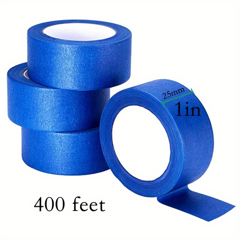 100 meter blå malertape  * 1in 2 cm bred, original blå maskeringstape i bulk: Brun