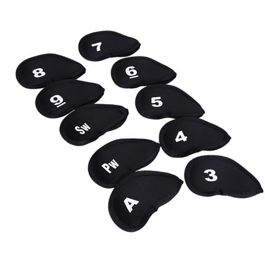 10 Stks/set Training Cue Neopreen Golf Head Cover Case Driver Fairway Praktische Club Putter Protector Duurzaam Outdoor Sport