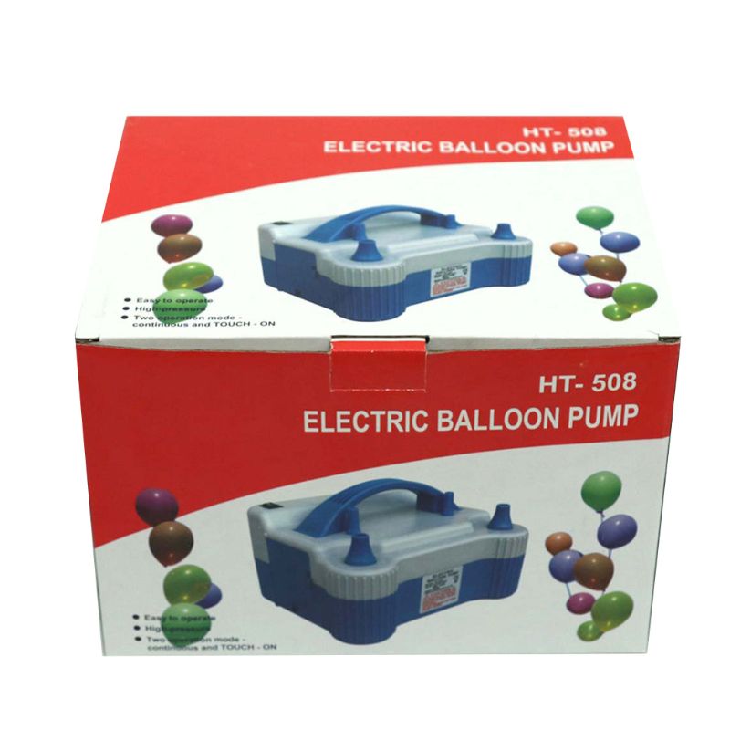 EU Plug Electric Balloon Pump Portable Double Nozzles Balloon Inflator for Wedding Party Decoration Filling Balloons