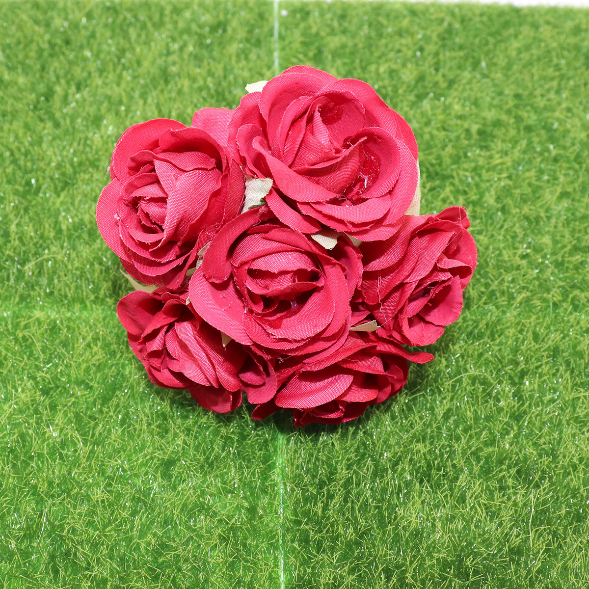 6 stuks kunstbloemen zijden roos boeket bruiloft home party decoratie DIY bloem muur plakboek geschenkdoos ambachten: 7