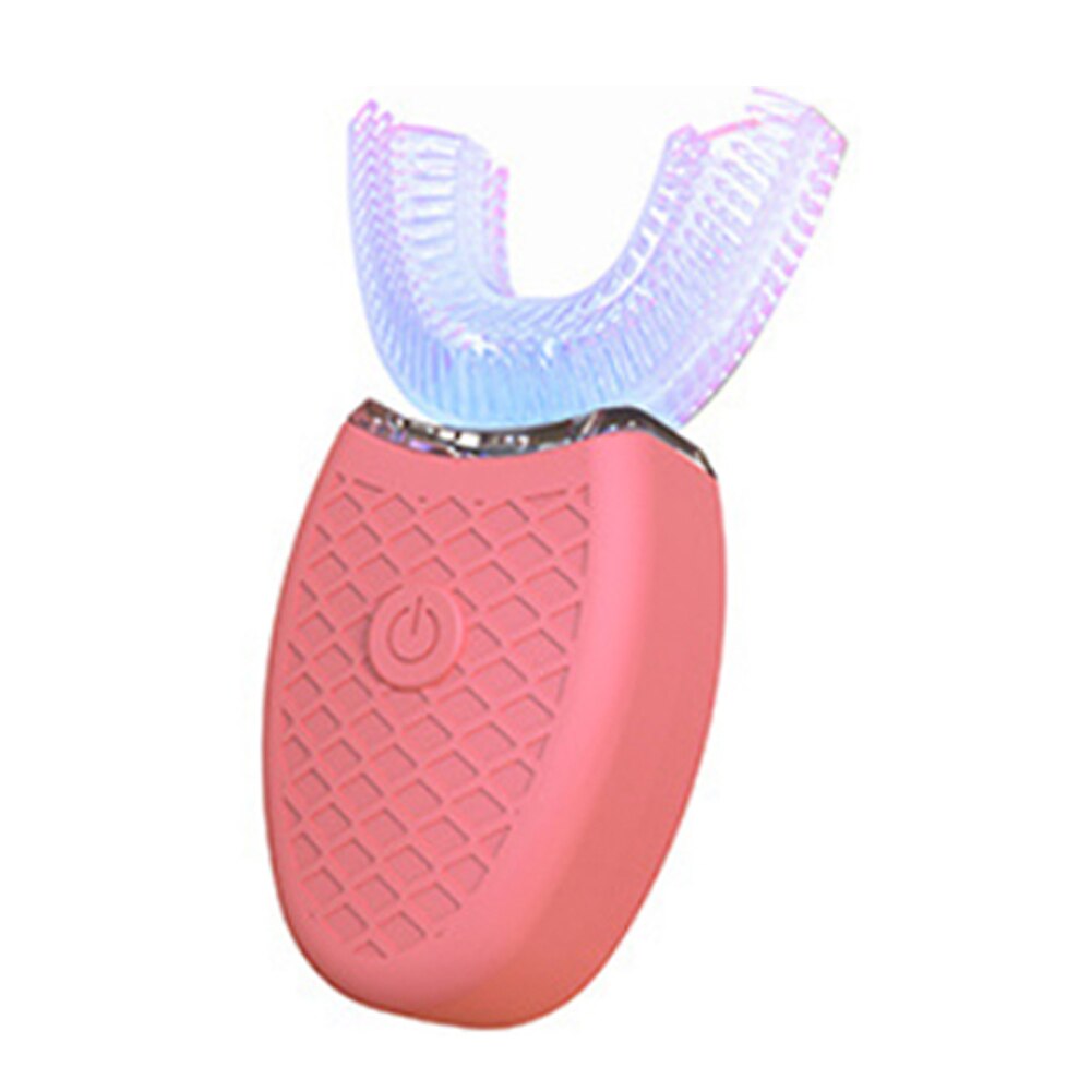 360 Graden Elektrische Tandenborstel Tandvlees Massage Whitening Tanden Borstel Usb Oplaadbare Automatische Ultrasone Tandenborstel: Rood