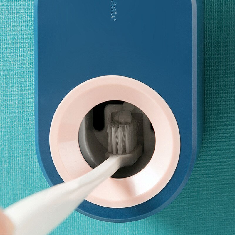 Toothpaste Squeezer Set With Toothbrush Holder Adhesive Automatic Toothpaste Dispenser For Kid Adult Bathroom badkamer accessory