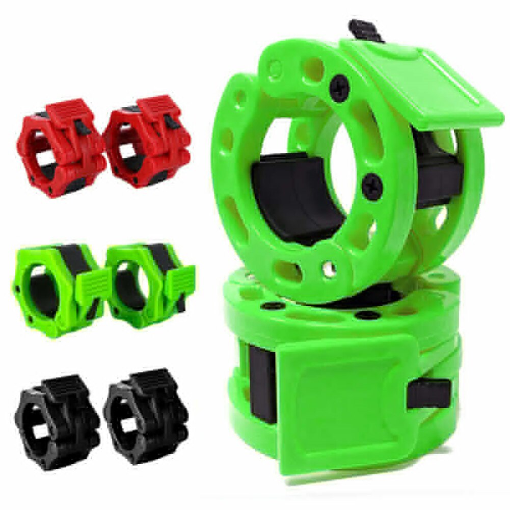 1 par de mancuernas de 25MM, pinzas para collares, bloqueo de musculación de Fitness, hebilla de gimnasio de levantamiento de pesas para entrenamiento de Crossfit