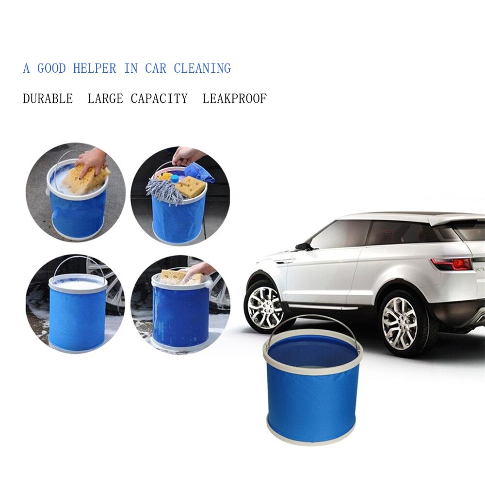 Portable Car wash clean Bucket Folding Multi-function Car Home Outdoor Camping Fishing Storage Container