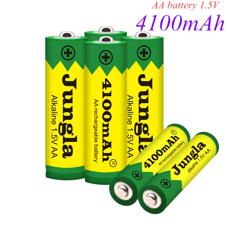 Nueva batería de 4100 mAh AA 1,5 V recargable, Alcalinas, drummey para juguete, diodo emisor de luz, 4 ~ 20 piezas