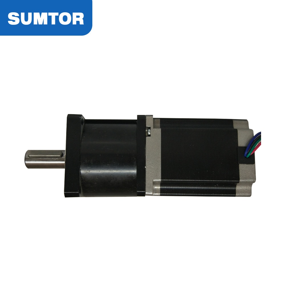 nema 23 stepper motor planetary gearbox 5:1 ratio 1.8N.m holding torque 76mm motor body length