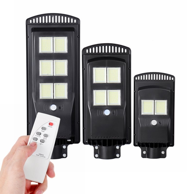 600W 1200W 1800W Polycrystalline Solar Panel LED Street Lights Remote Control IP65 Waterproof Outdoor Garden LED Solar Wall Lamp
