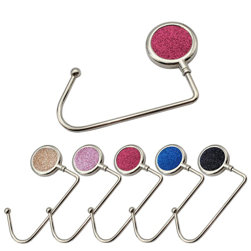 Bag Hook Portable Table Purse Bag Hook Hanger Holder Classroom Multi Purpose Table Portable Hole Free Hanging Bag Buckle
