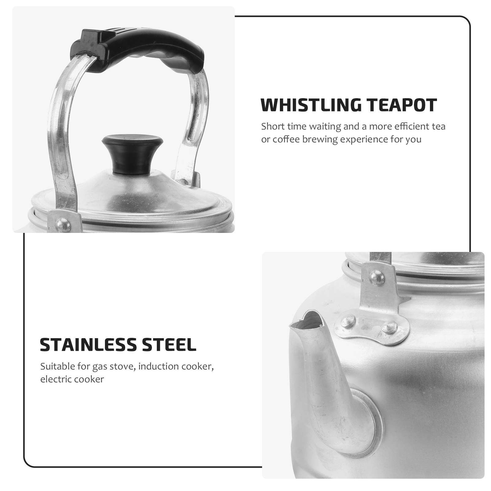 1pc wytrzymały czajniczek aluminium Teakettle Dom gęstnieć Teakettle kuchnia dostarczać