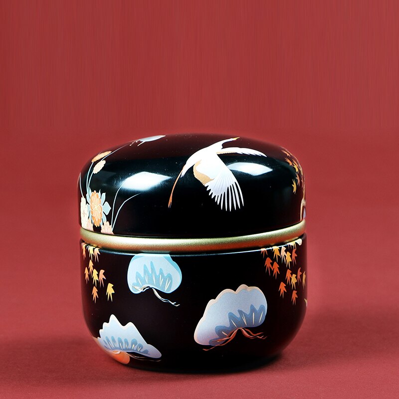 Metal Pattern Tea Cans Portable Small Sealed Cans Home Painted Candy Jewelry Boxes Food Storage Containers Home Decor