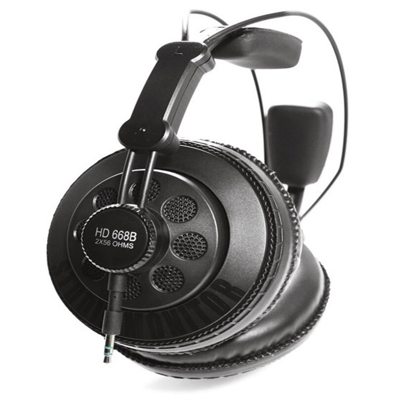 Superlux HD668B Hoofdtelefoon Professionele Semi-open Studio Standaard Dynamische Headset Monitoring Voor Muziek Afneembare diepe Bas