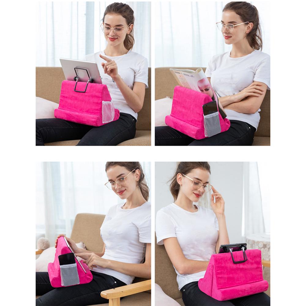 Portable Folding Tablet Holder For iPad Reading Bracket Soft Pillow Lap Stand Tablet EReaders Smartphones Books Magazines Rack