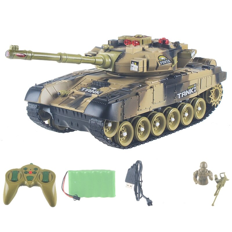 Mini Rc Panzer 2,4 ghz, Mit Usb Ladegerät, kabellos Kabel Fernbedienung, Gepanzerte XX9E: Y-44