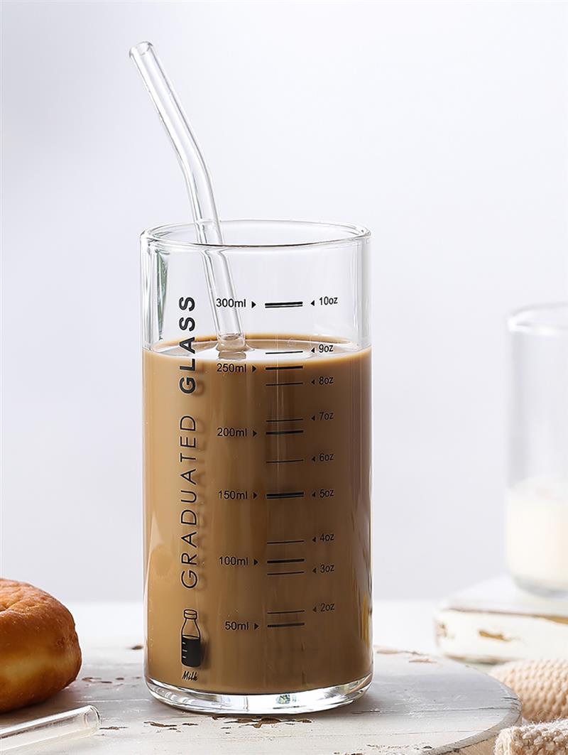 Verre à boire de 11.16oz verre à eau multi-usage | Verre à bille avec mesure