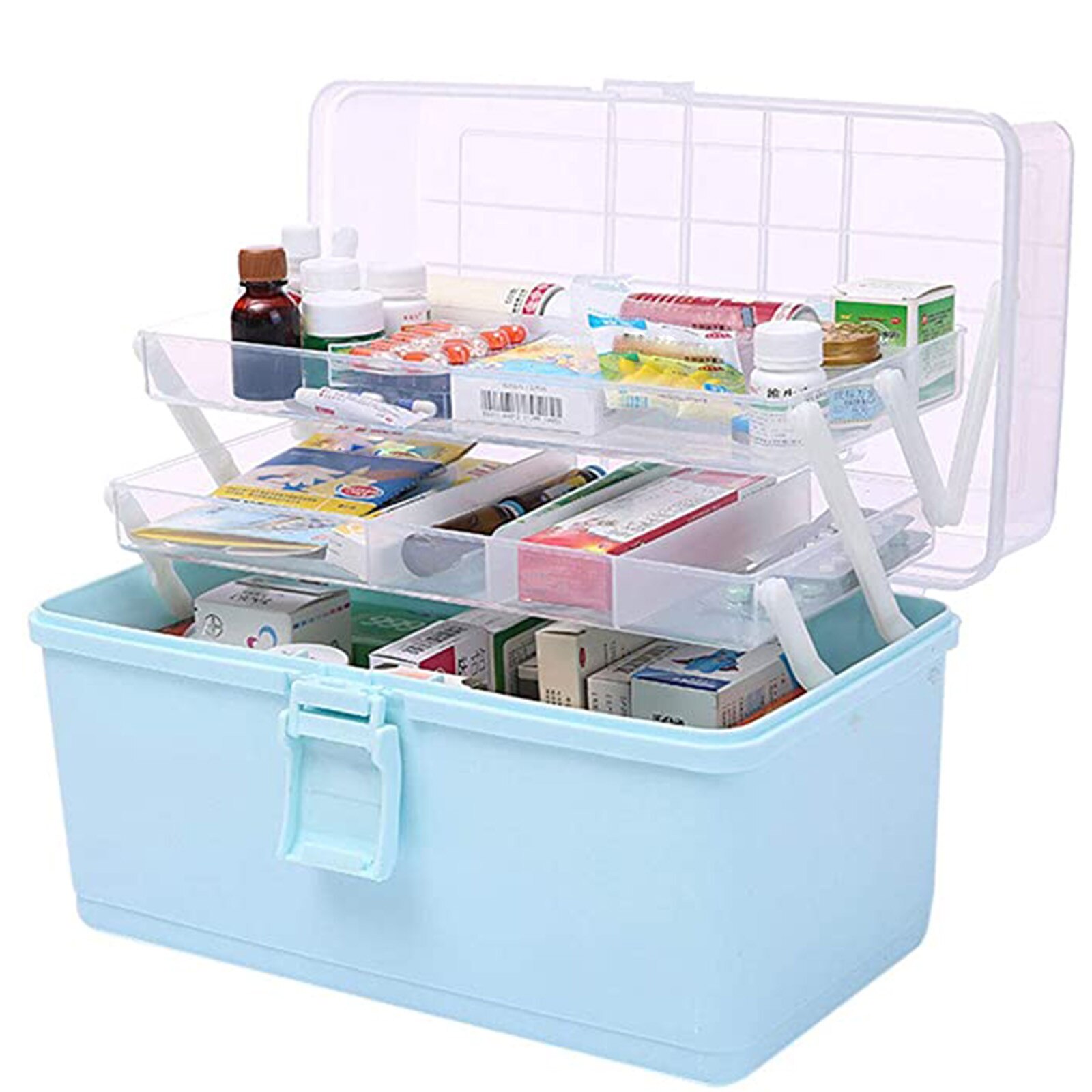 40 # medizin Schrank Schrank Medizin Kasten Kunststoff transparent Kasten Haushaltswaren Organizer Container Lagerung Korb