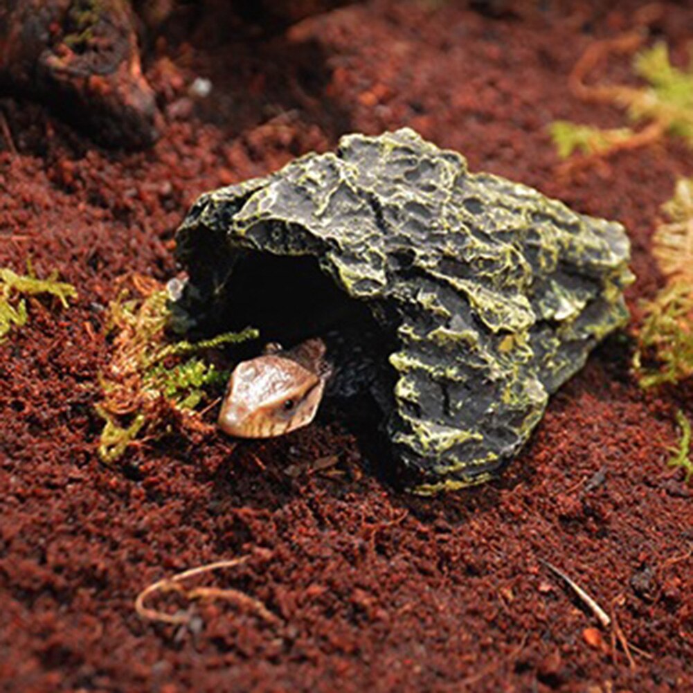 Pet Products Aquarium Decor Cute Pet Turtle Climbing Hill Roof Terrace Floating Island Aquarium Turtle Hide Cave Tree Holes