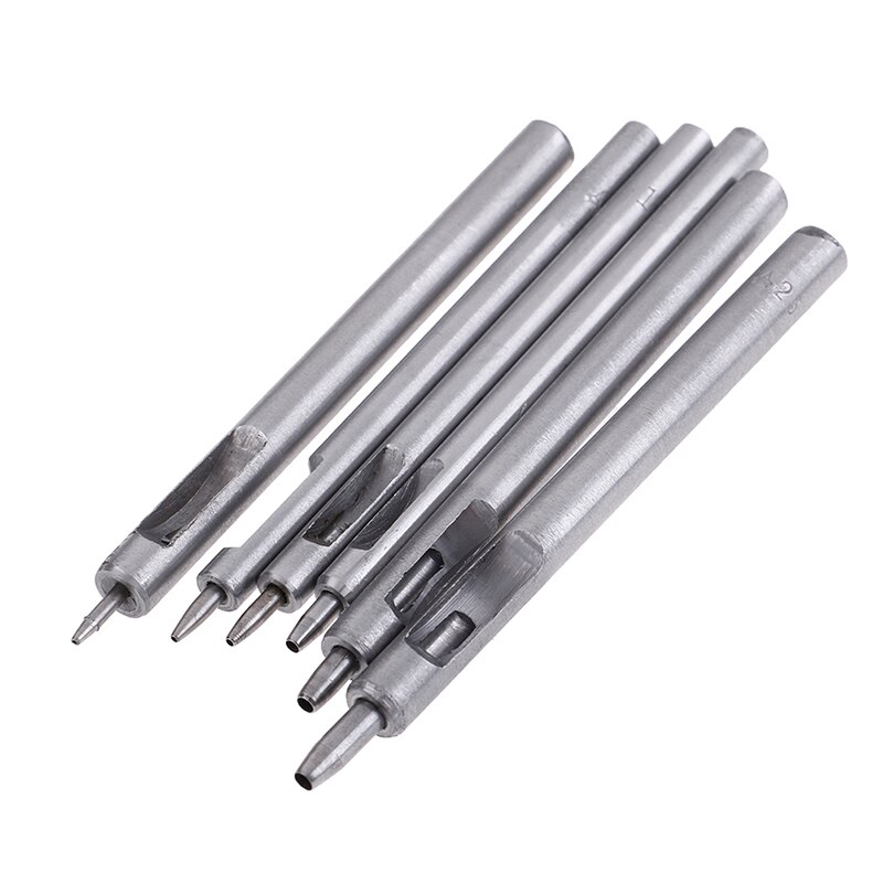DIY Handgemachte Gürtel Stanzen Leder Locher Hohl Bohren Werkzeuge Leder Handwerk Locher einstellen Leder Werkzeug 0,8 MM-2,5 MM