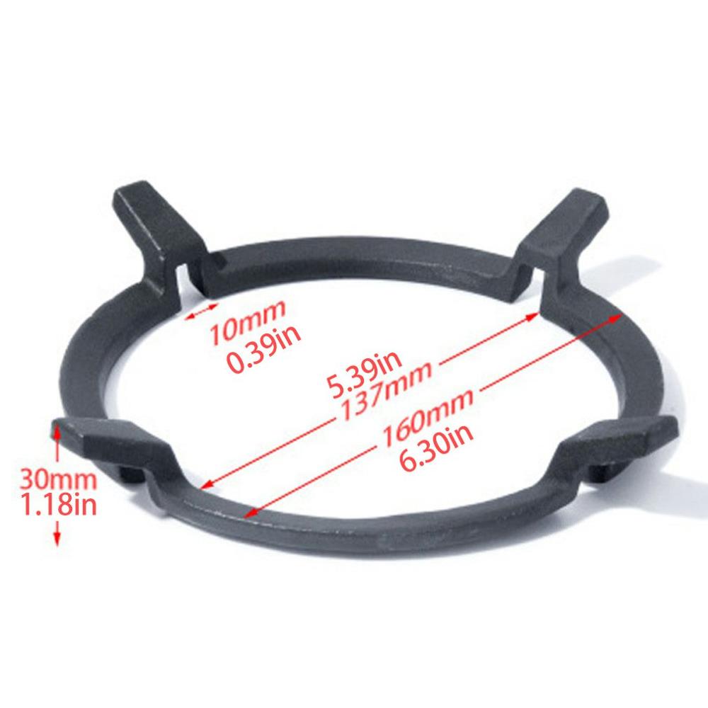 Gas Cooktop Cast Wok Support Ring Iron Stove Rack Universal Pan Support For Gas Stove Hobs Cooker (Black)