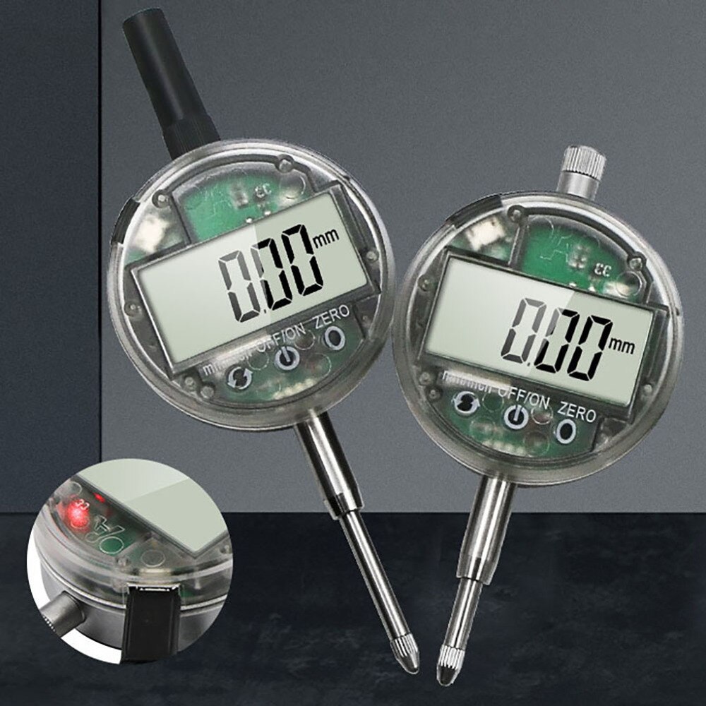 USB Charging 0-12.7mm High Precision Digital Display Dial Indicator With Large LCD Display Touch Mechanical Dial Indicator