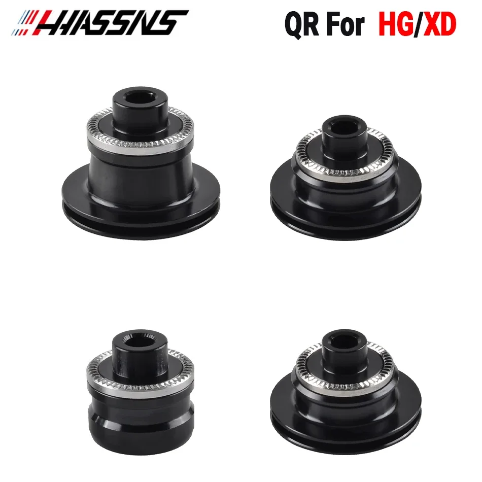 HASSNS PRO7 Mtb Cube XD MS Micro Spline Adapter Freehub QR/THRU Cap 8/9/10/11/12 Speed Bushing: black