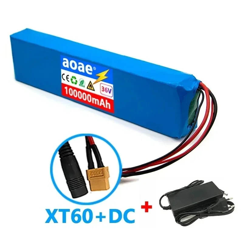 36 V 100 Ah 18650 wiederaufladbarer Lithium-Akku 10S3P 1000 W Leistung modifiziertes Fahrrad-Roller-Elektrofahrzeug mit BMS: Freier Raum