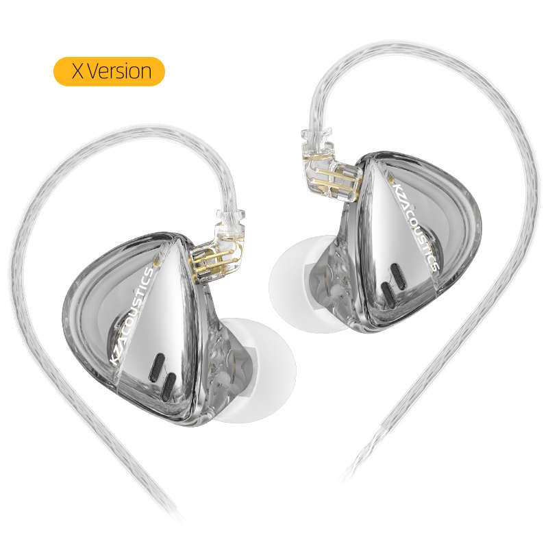 KZ X Angelears Libra X Ultra Wide Frequency Dynamic IEMs Wired Earphones HiFi Stereo Bass Music Sport Headphones Gaming Headset: Yellow