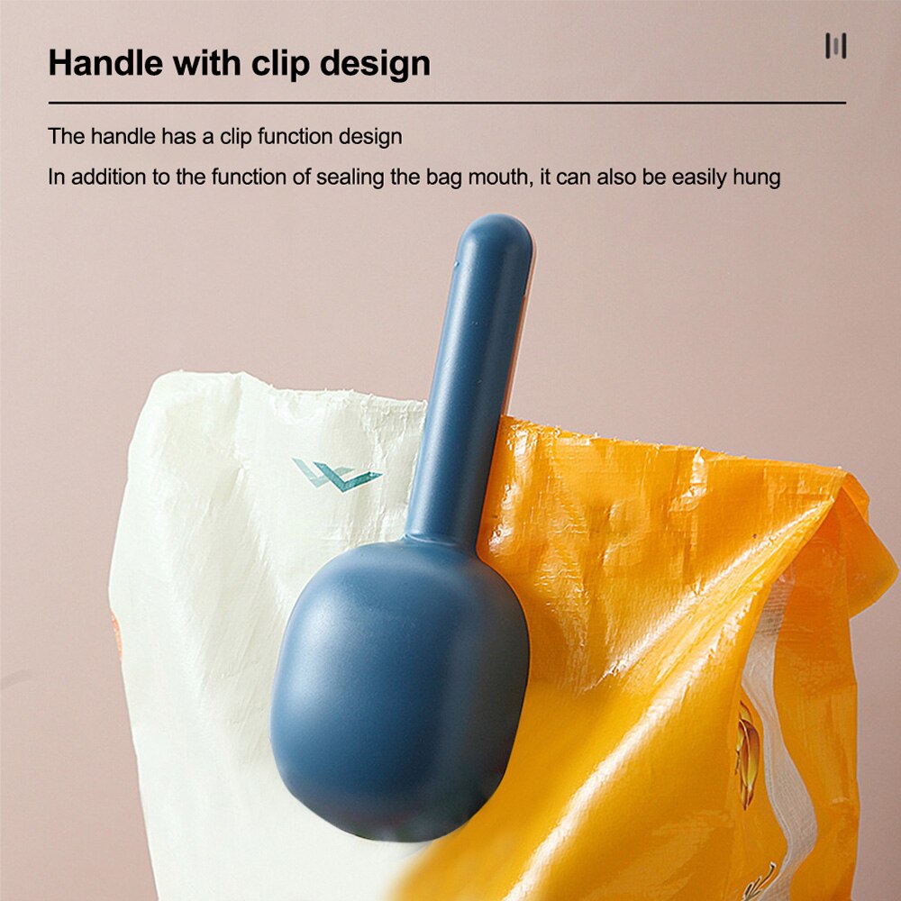 Multi-function Portable Food Scoop with Plastic Sealing Clip Measuring Scoops Rice Spoon Grain Shovel Measuring Flour Scoops