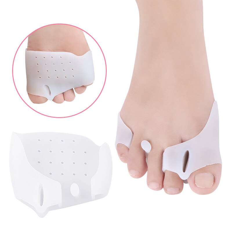 Corrector de silicona para dedos de los pies, Protector de juanetes para dedo pulgar, Valgus, previene productos y herramientas para el cuidado de los pies, 2 uds.