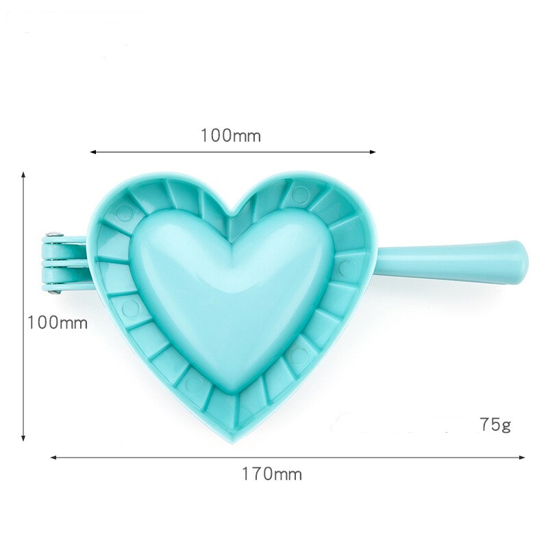 Køkken dumpling form hjerte sommerfugl blomst form diy dumplings maker dej presse dumpling pie ravioli form bage tilbehør: Hjerte l