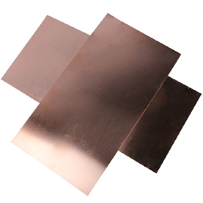red copper solid sheet, plate 0.8mm thick 100x100mm all sizes in stock DIY hardware