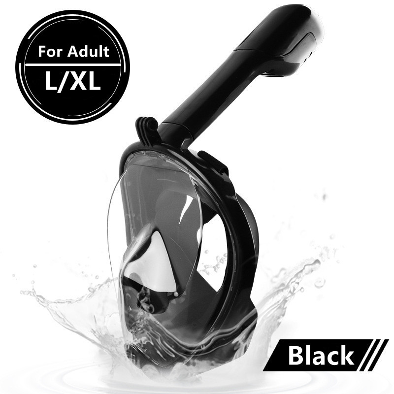 Onderwater Scuba Anti Fog volgelaatsduikmasker Snorkelen Ademhalingsmaskers Veilige waterdichte zwemuitrusting voor volwassen kinderen: Bruin