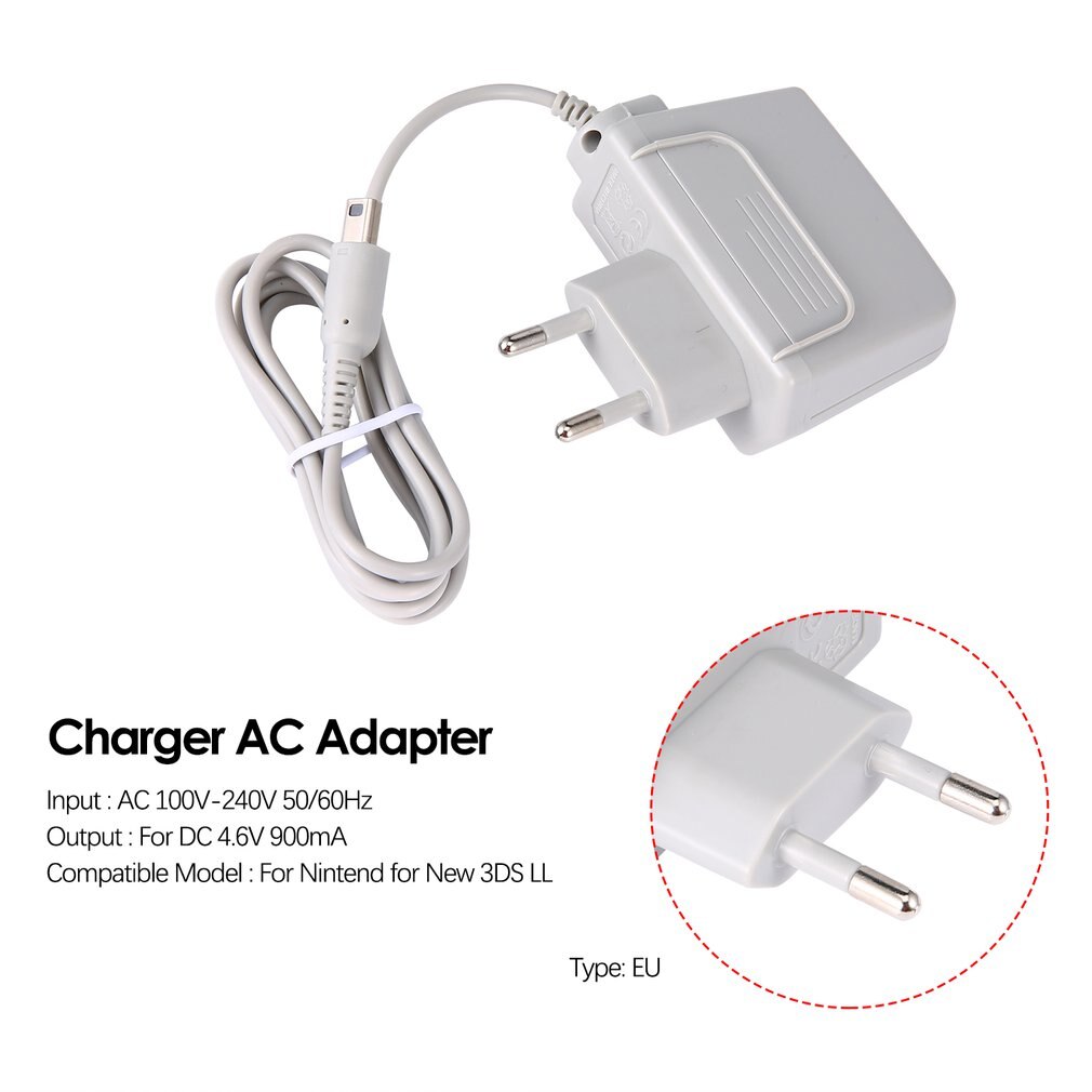 Eu plug laddare nätadapter för nintendo för 3ds xl ll för  xl 2ds 3ds 3ds xl