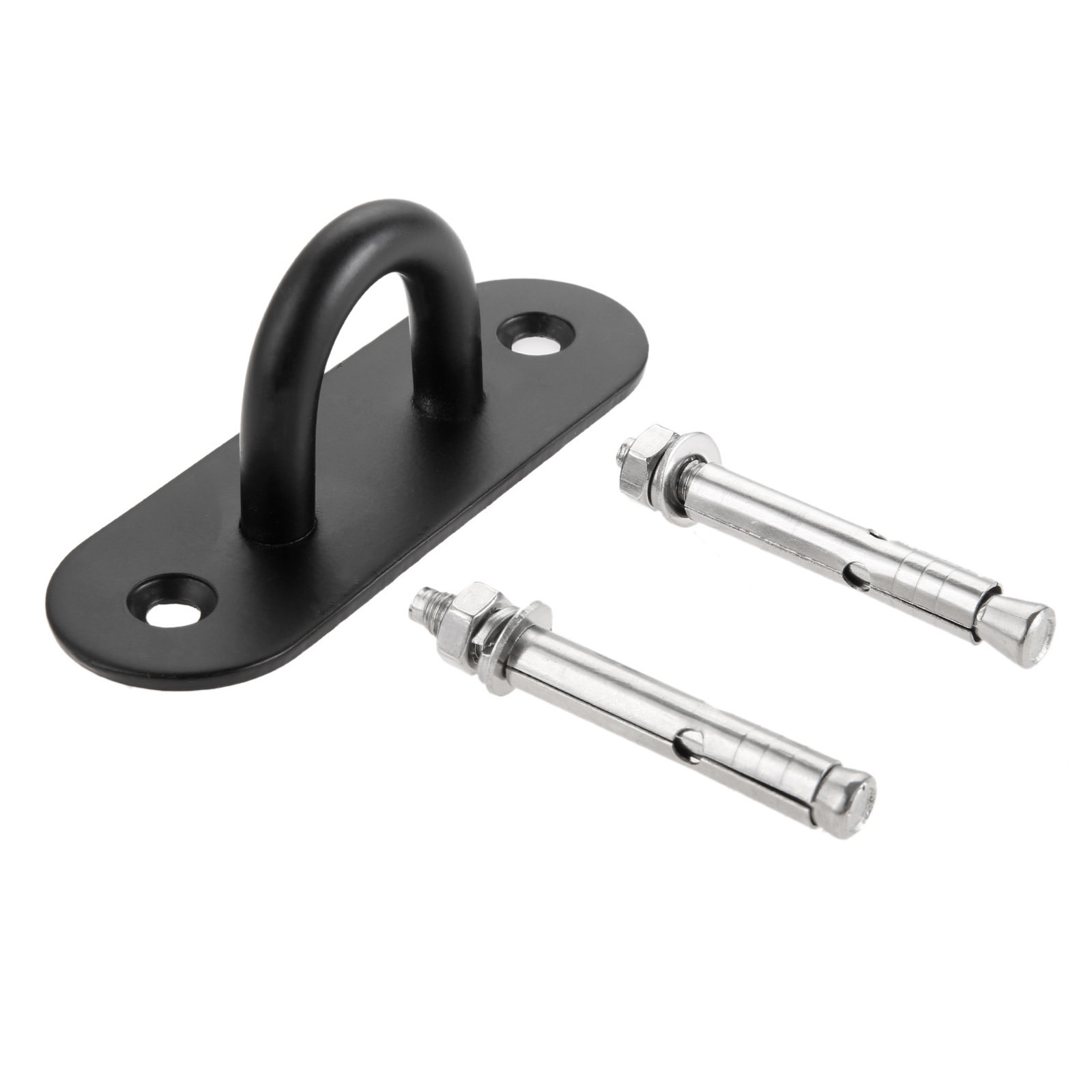 1pc loftmonteret krog stianless stål bøjle u-formet ring top base haning ventilator/lysekrone/plante indretning sort/sølv væg kroge: Orange