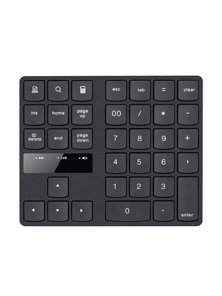 Toetsenbord Mini Toetsenbord Draadloze Nummer Pad Oplaadbare Toetsenbord Voor Laptop Pc 35 Toetsen Een Hand Ergonomisch Game Toetsenbord