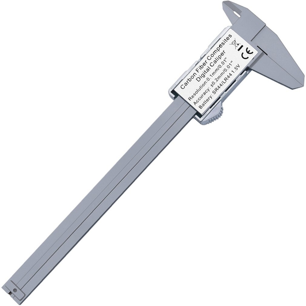 Calibrador Vernier de fibra de carbono, Digital, LCD, 0-150mm, 150mm, modelo de micrómetro, calibrador Vernier de precisión