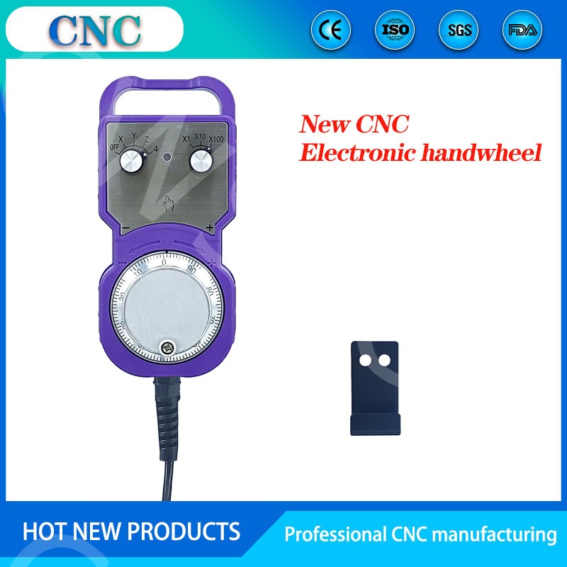 Neue CNC elektronische handrad mit 4 achsen 6 achsen farbe MPG mit notfall stop hohe-ende handrad eingang 5V: Lila