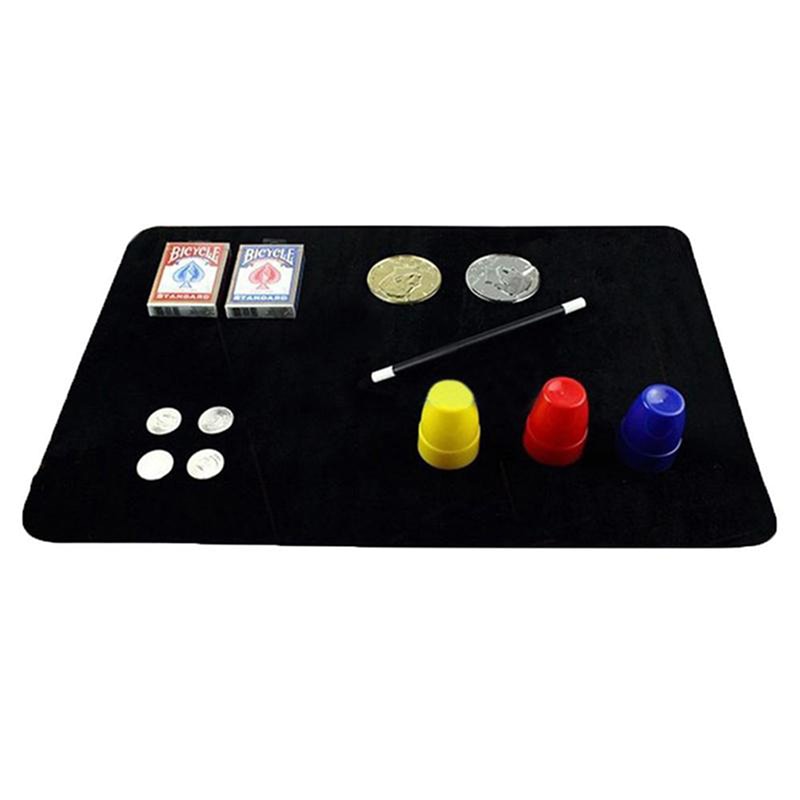 Large Magic Trick Poker Coin Mat Magic Card Pad Mat Magicians Card Pad Street Magic Props For Beginners Easy To Do