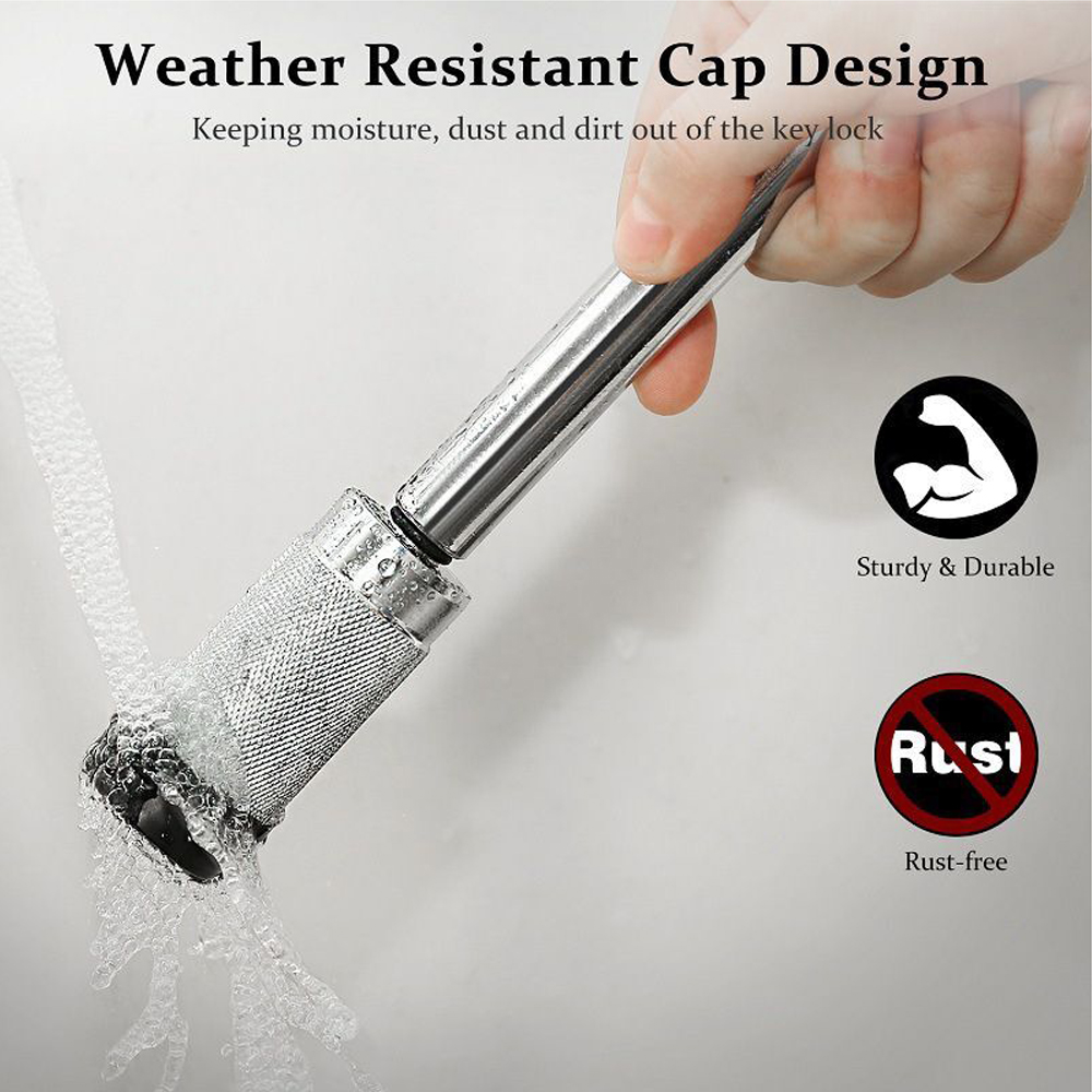 Waterproof Hitch Pin Lock Tow Bar Tongue Anti Theft For CARAVAN TRAILER 4WD TOWBAR 5/8"