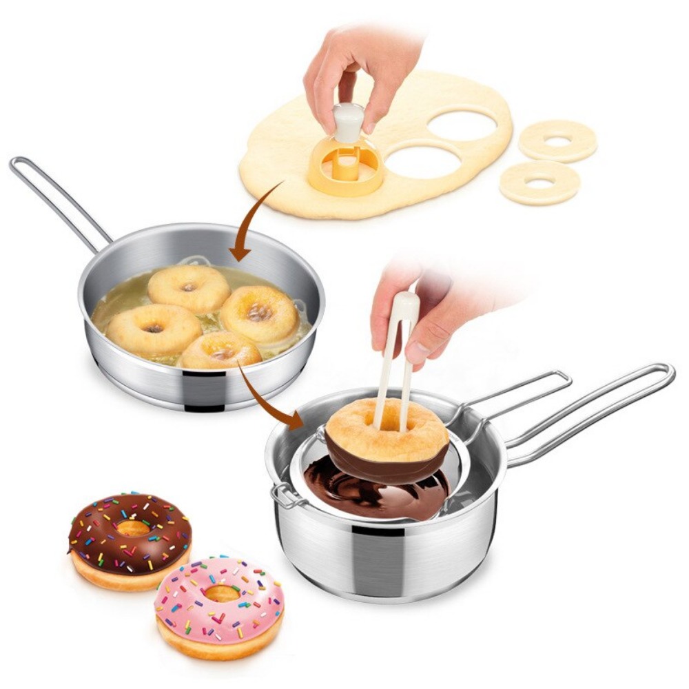 Diy Donut Mal Cutter Voedsel Desserts Broodsnijder Maker Cake Mal Koken Embossing Decoreren Gereedschap Keuken Bakaccessoires