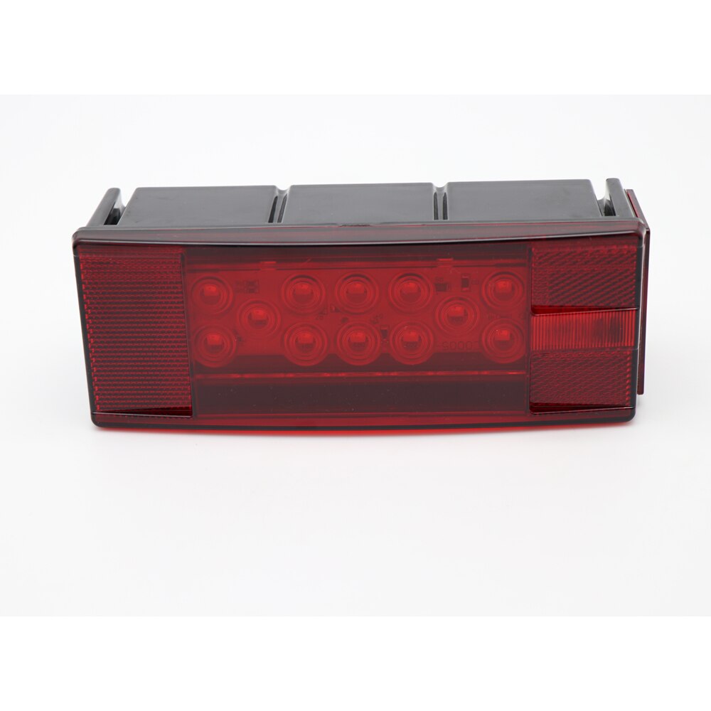 2pcs 12V LED Rectangular Trailer Tail Light Stop Running Lights With Steel Hardware Kit for Boat Truck Marine Towing vechiles