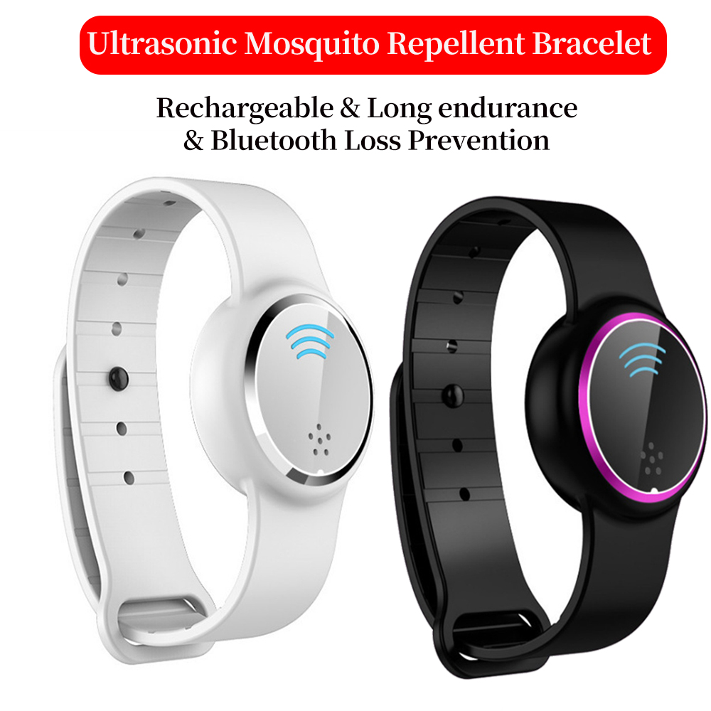 Bracelet répulsif à ultrasons pour enfants et adultes, anti-moustique, antiparasitaire, onde bionique électronique, bracelet de charge