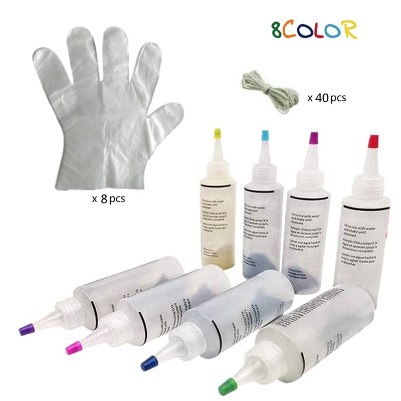 Kit Profesional De Tie Dye Con 20 Colores Fluorescentes, Para Textiles, Niños Y Adultos, No Tóxico