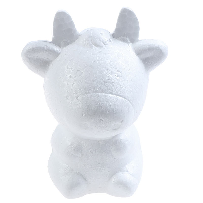 12cm signes du zodiaque Rat enfants artisanat jouets mousse animaux modélisation polystyrène styromousse poupée bricolage modélisation polystyrène styromousse: Ox